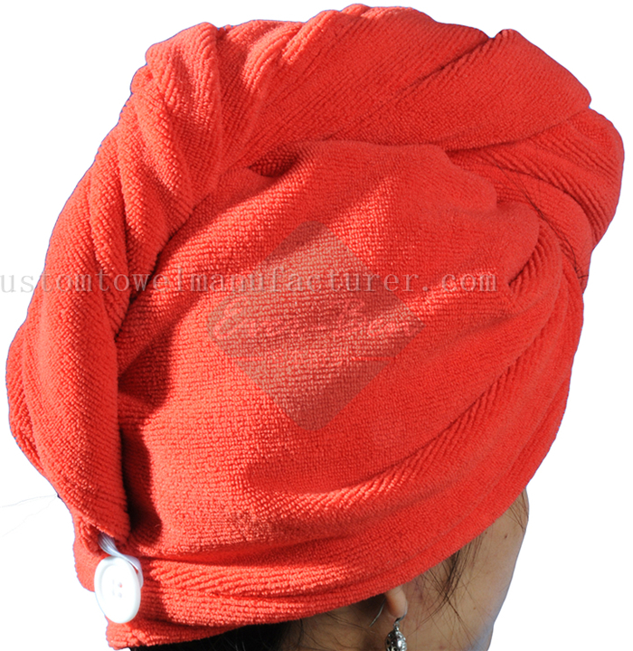 China Custom Quick Dry turbie twist hair towels Factory Promotional Fast Drying Microfiber hair turban Supplier